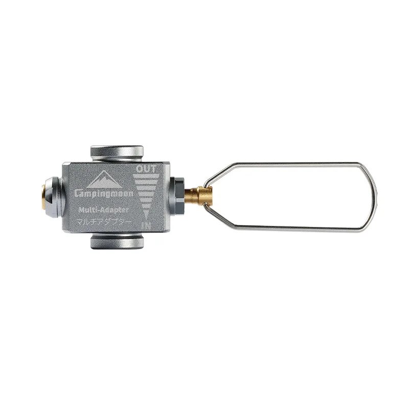 Camping Gas Adapter with Pressure Relief for Safe Butane and Propane Refilling