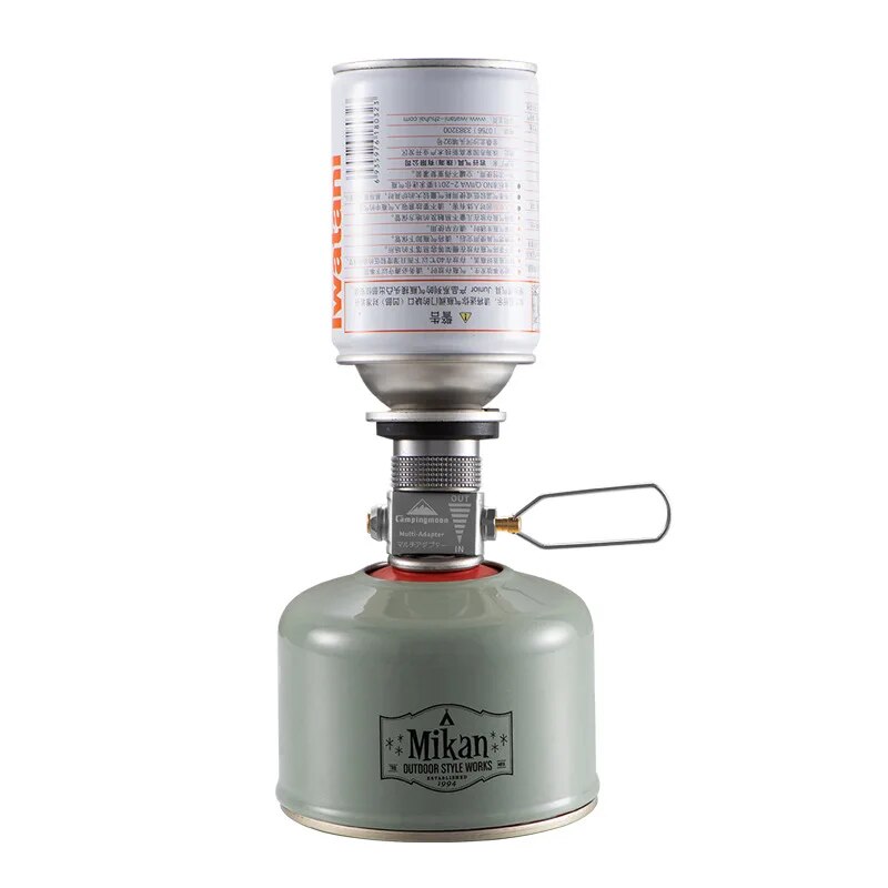 Camping Gas Adapter with Pressure Relief for Safe Butane and Propane Refilling