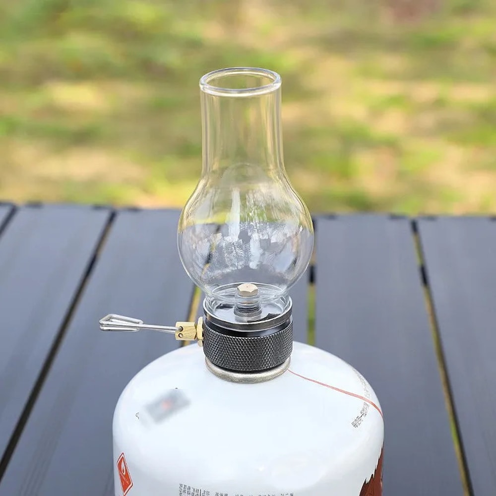 Portable Butane Gas Lantern for Camping & Hiking – Compact Outdoor Candle Light
