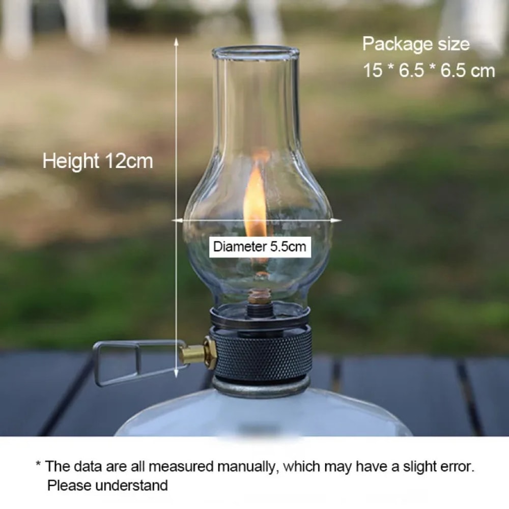 Portable Butane Gas Lantern for Camping & Hiking – Compact Outdoor Candle Light