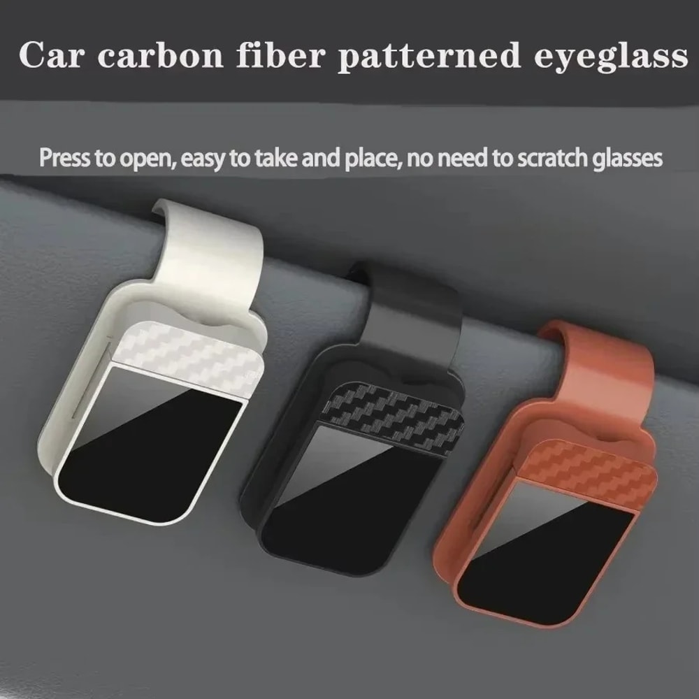 Car Visor Sunglasses Holder Clip Easy Access Glasses Organizer for Safe Driving