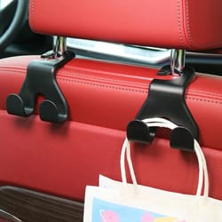 car seat hook organizer & car phone holder for headrest storage