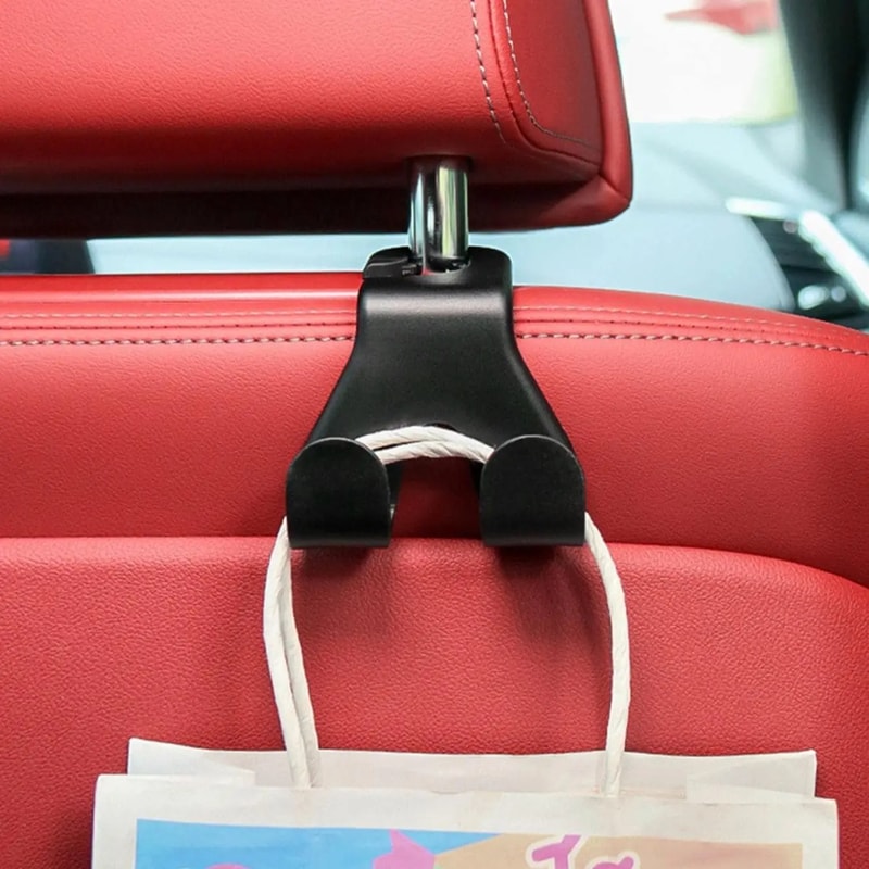 Car Seat Hook Organizer & Car Phone Holder for Headrest Storage