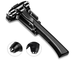 car safety hammer with window glass breaker & seat belt cutter