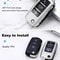 Carbon Fiber Car Key Case for Volkswagen Smart Key Fob Cover