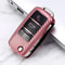 Carbon Fiber Car Key Case for Volkswagen Smart Key Fob Cover