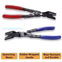 automotive trim clip removal pliers & upholstery panel removal tool kit