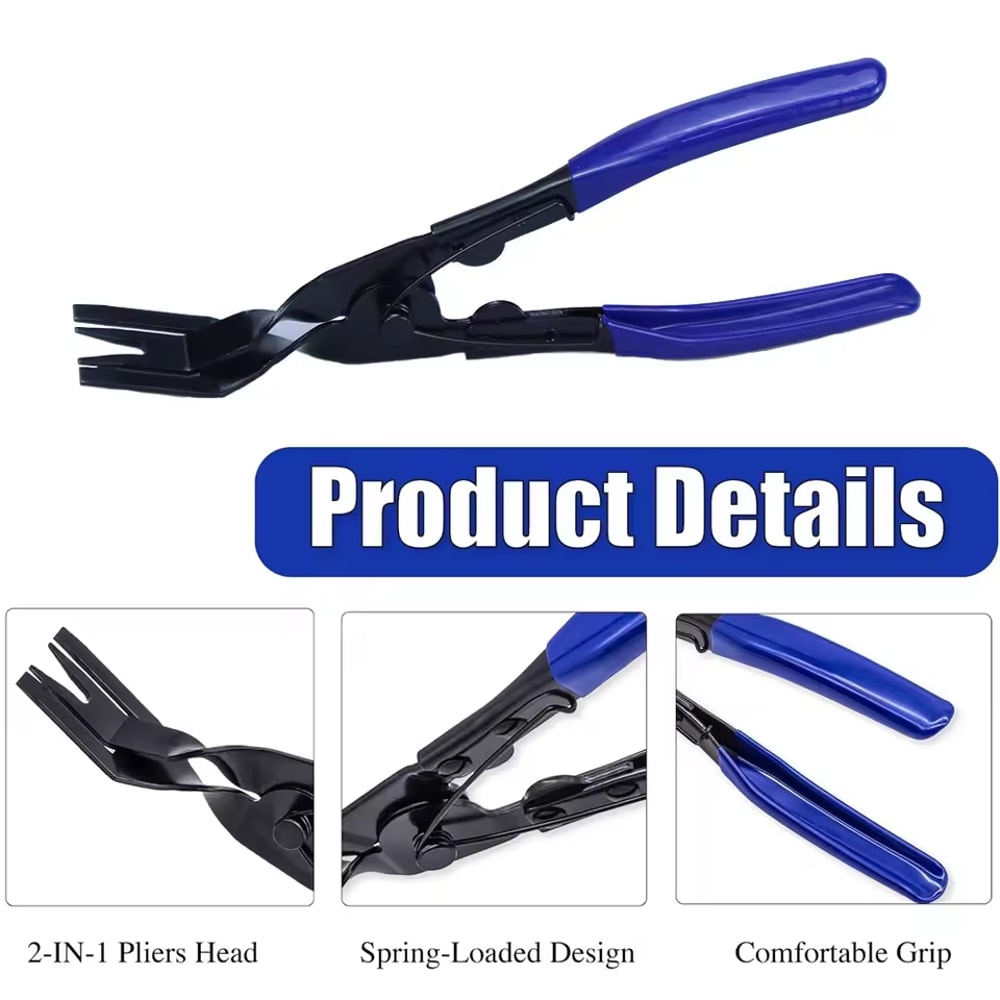 Automotive Trim Clip Removal Pliers & Upholstery Panel Removal Tool Kit
