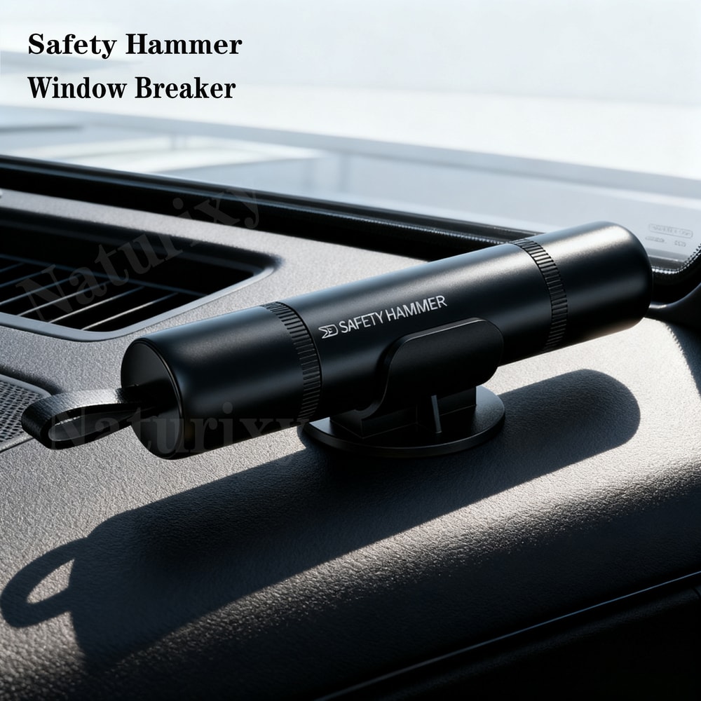 Car Emergency Hammer With Seat Belt Cutter Window Breaker Safety Tool 7