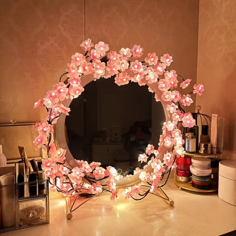 Cherry Blossom Vine Lights USB LED Branch Lights for Bedroom Decor
