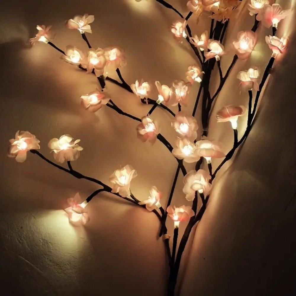Cherry Blossom Vine Lights USB LED Branch Lights for Bedroom Decor
