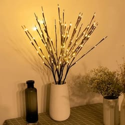 warm white led branch lights battery operated fairy lights decor for cozy home ambiance