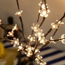 led cherry blossom tree light battery powered decorative night lamp for home, wedding & party decor