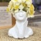Creative Female Bust Vase Makeup Brush Holder Art Decor Desk Organizer