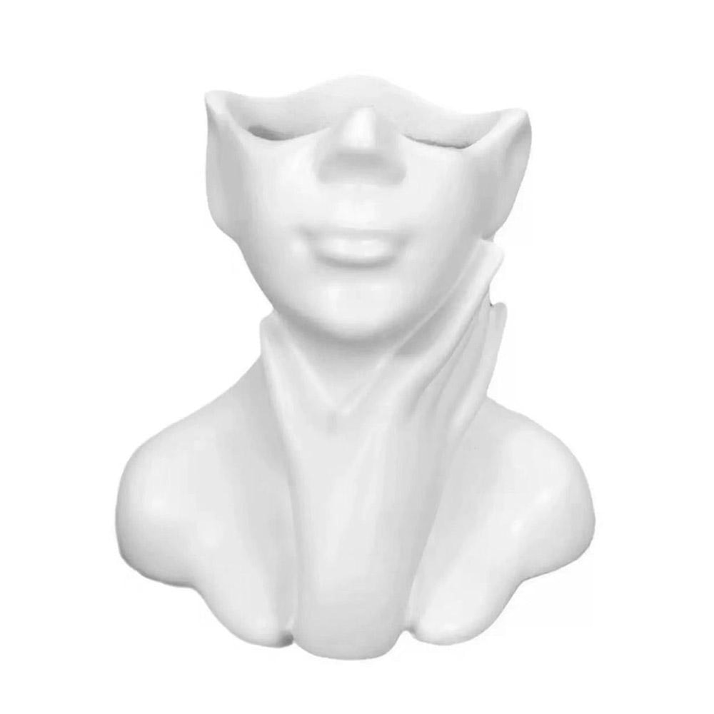 Creative Female Bust Vase Makeup Brush Holder Art Decor Desk Organizer