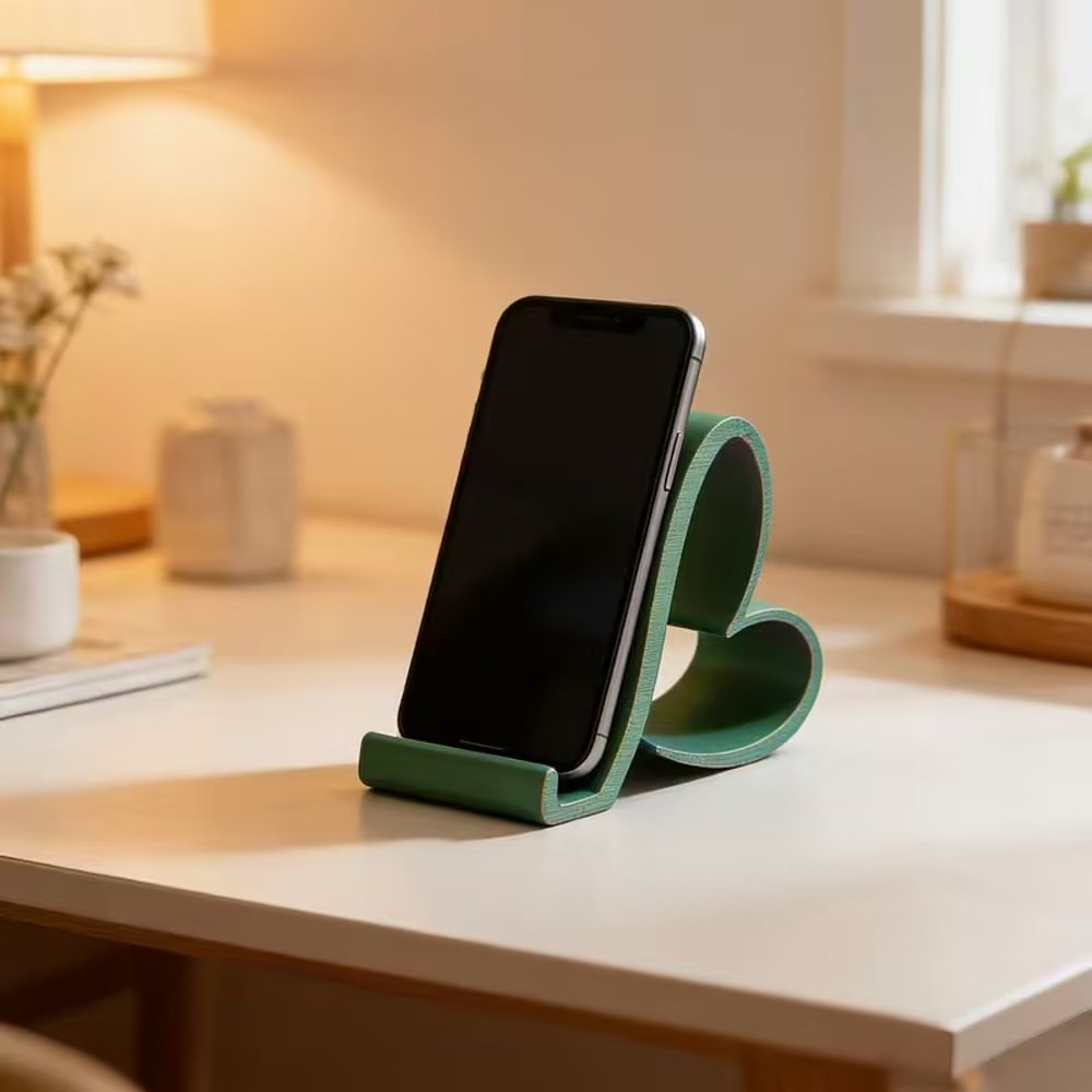 Eco Friendly Heart Shape Phone Stand Cute Biodegradable Holder for Desk and Gifts