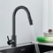 Premium Brushed Black Kitchen Faucet with Pull Out Sprayer & Swivel Spout