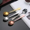 Luxury Gold Shell Shaped Stainless Steel Coffee & Dessert Spoon
