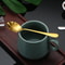 Luxury Gold Shell Shaped Stainless Steel Coffee & Dessert Spoon