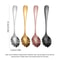 Luxury Gold Shell Shaped Stainless Steel Coffee & Dessert Spoon