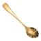 Luxury Gold Shell Shaped Stainless Steel Coffee & Dessert Spoon