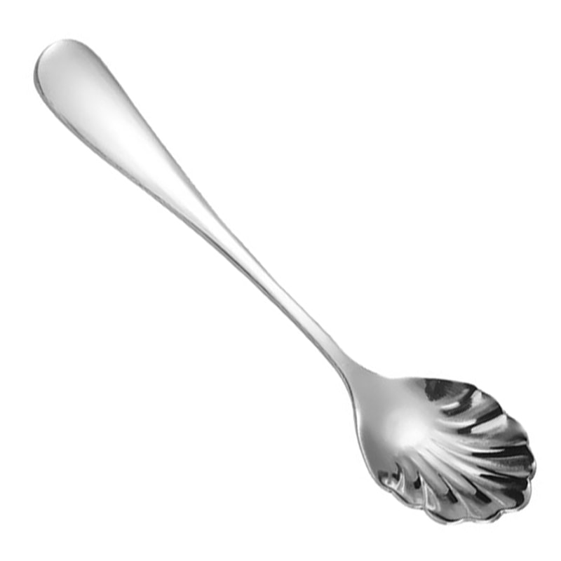 Luxury Gold Shell Shaped Stainless Steel Coffee & Dessert Spoon