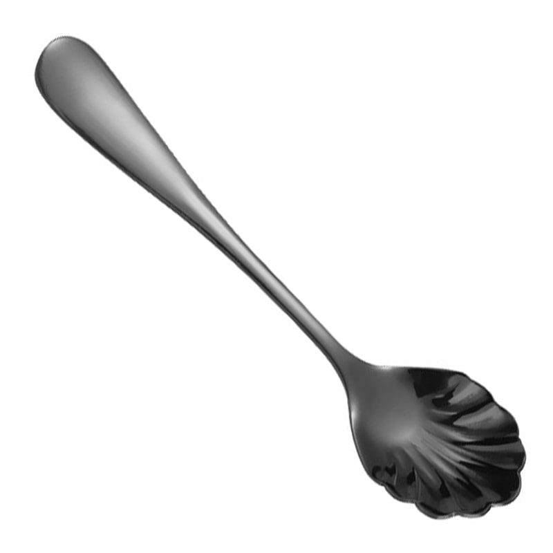 Luxury Gold Shell Shaped Stainless Steel Coffee & Dessert Spoon