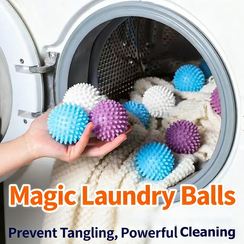Laundry Balls for Powerful Stain Removal & Lint Control