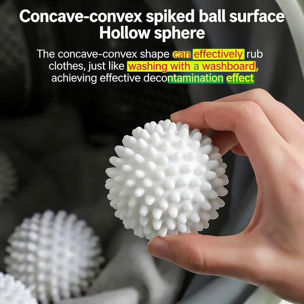 Laundry Balls for Powerful Stain Removal & Lint Control