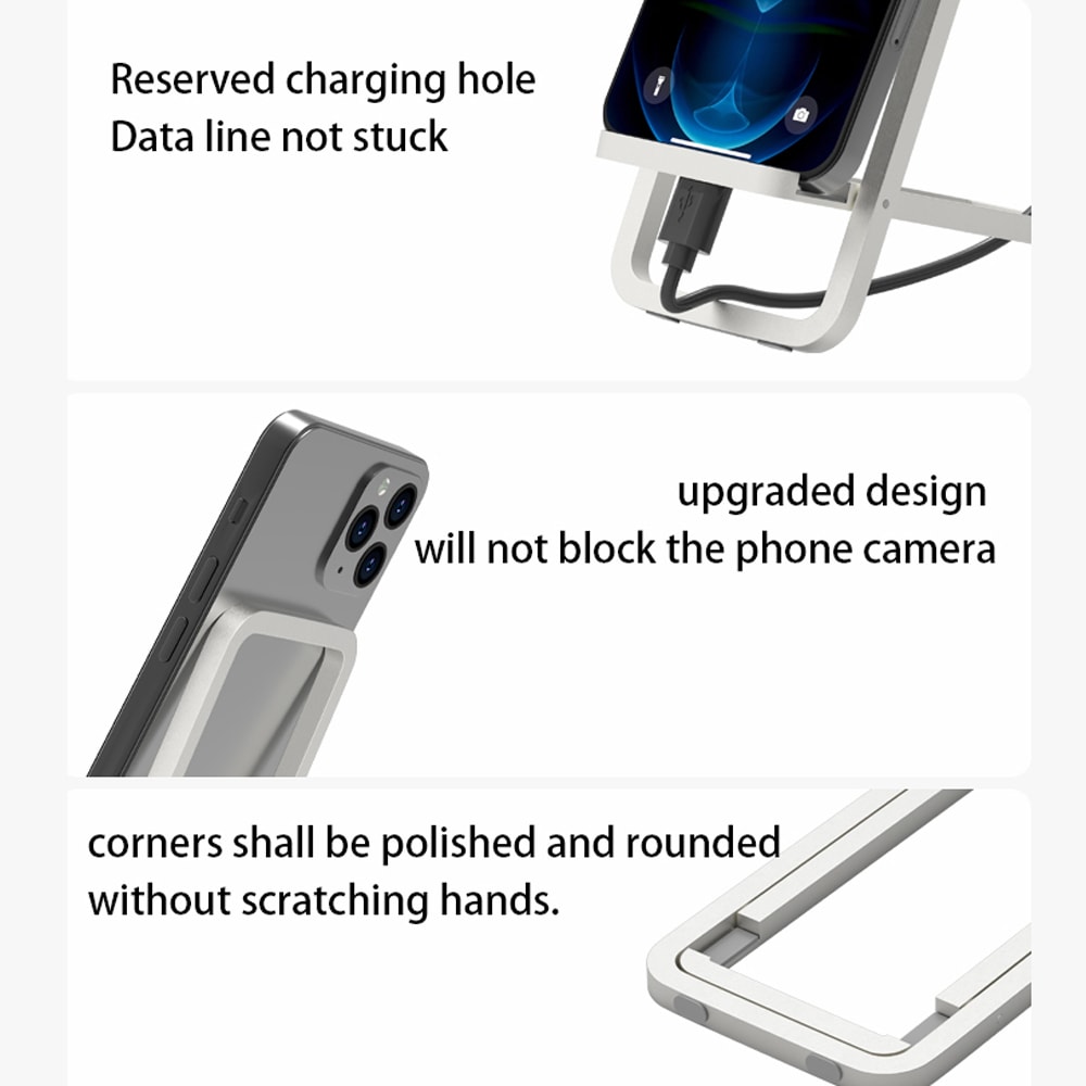 Adjustable Mobile Phone Stand Foldable Desktop Holder & Smartphone Support
