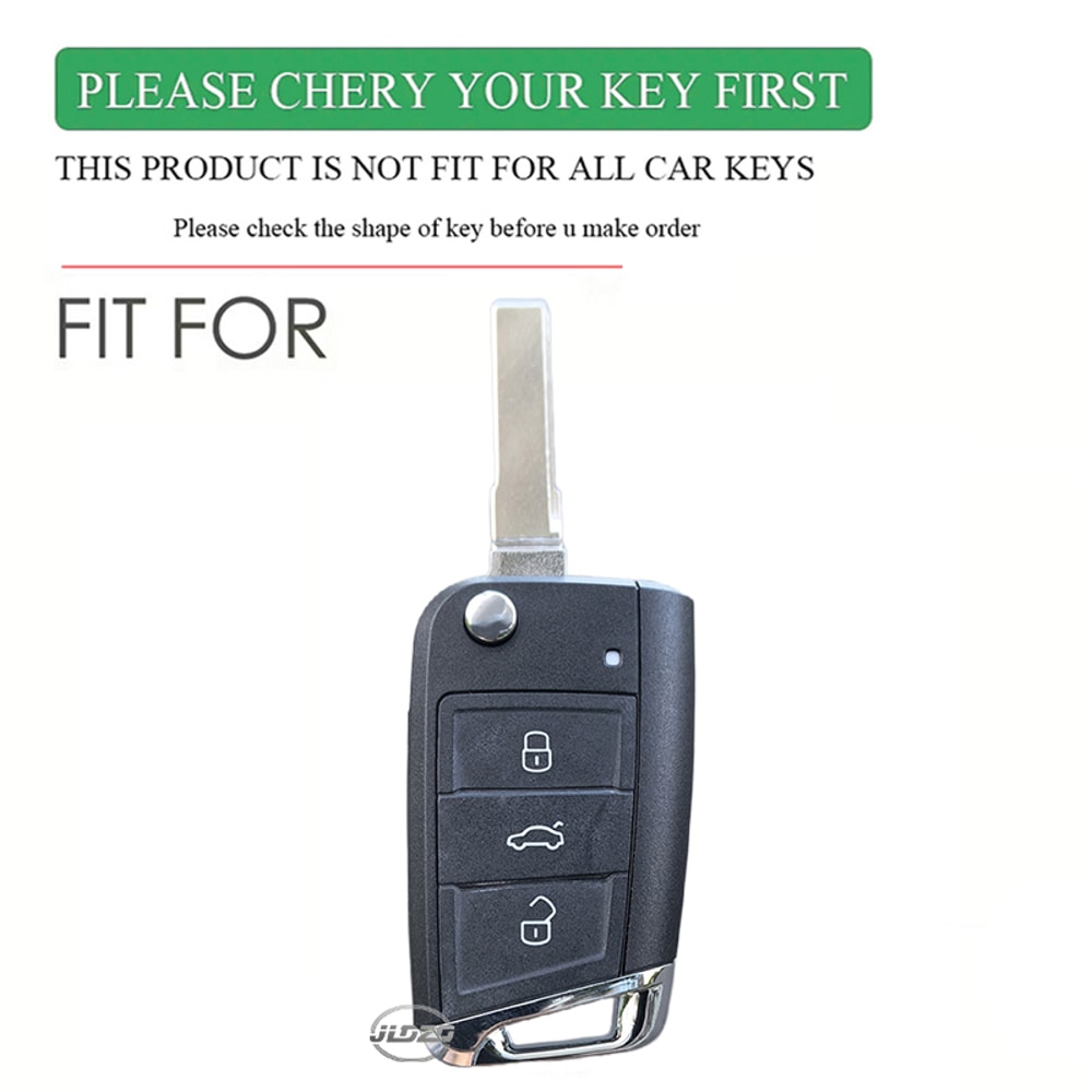 Premium Silicone VW Key Case Cover Fit Golf Polo Tiguan Octavia More 1