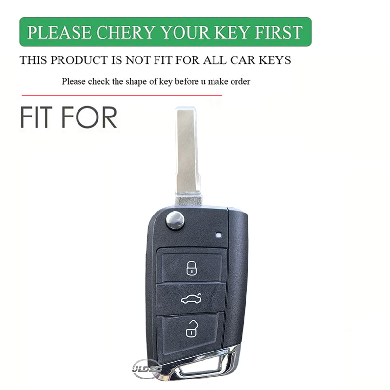Premium Silicone VW Key Case Cover Fit Golf Polo Tiguan Octavia More 1