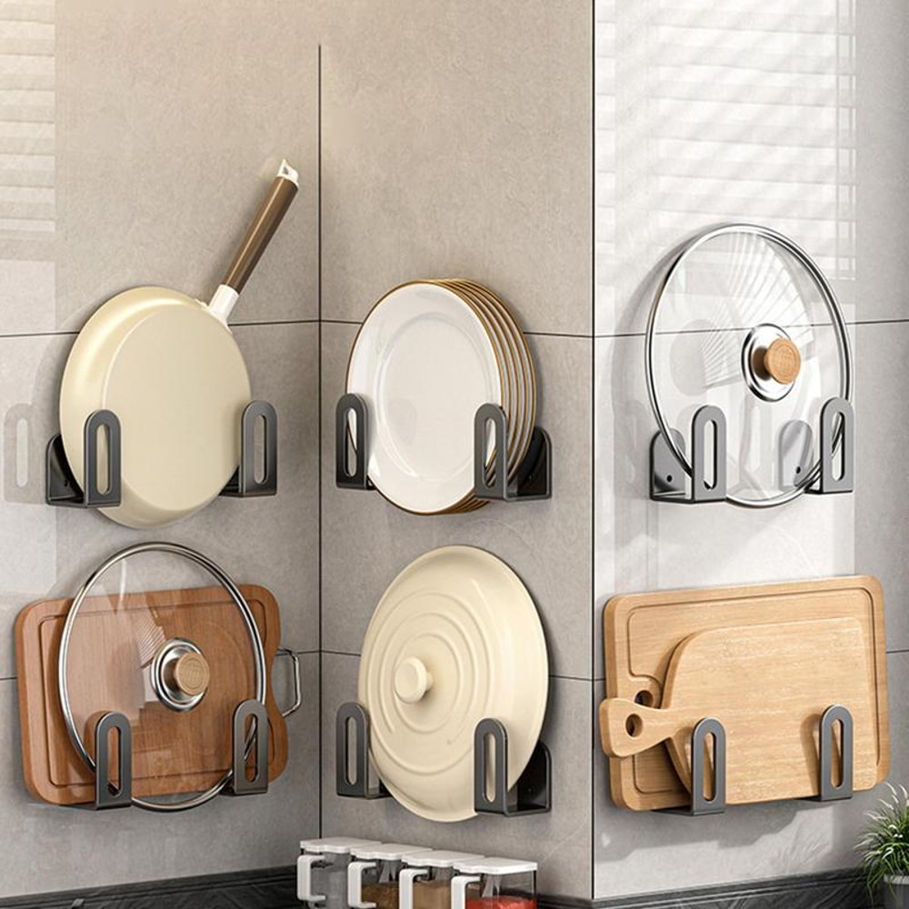 Space Saver Pot Lid Holder & Cabinet Storage Rack