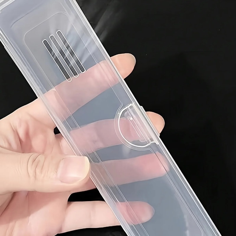 Portable Travel Toothbrush Case & Holder Transparent Organizer Box