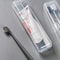 Portable Travel Toothbrush Case & Holder Transparent Organizer Box