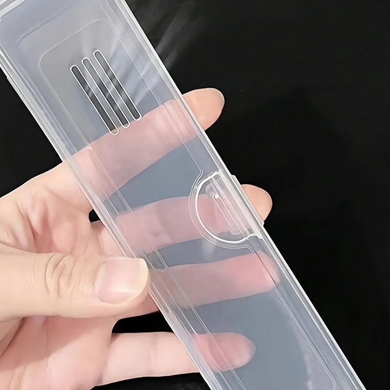 Portable Travel Toothbrush Case & Holder Transparent Organizer Box