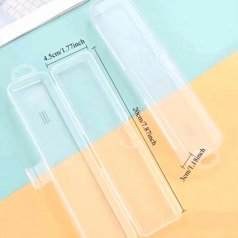Portable Travel Toothbrush Case & Holder Transparent Organizer Box
