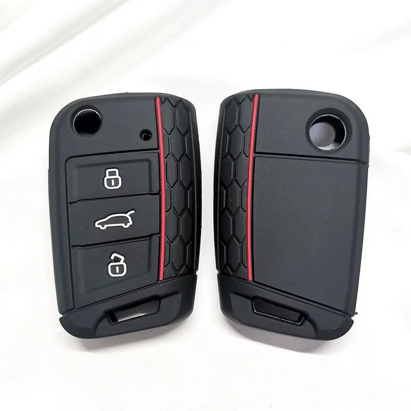 Premium VW Key Case Cover Compatible with Golf, Polo, Tiguan & Octavia