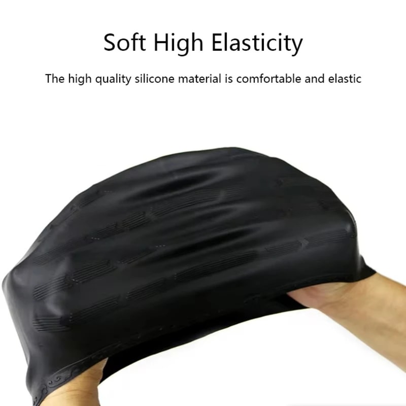 Premium Silicone Swimming Cap With Ear Pockets Perfect Swim Cap For Long Hair Adults Teens 5