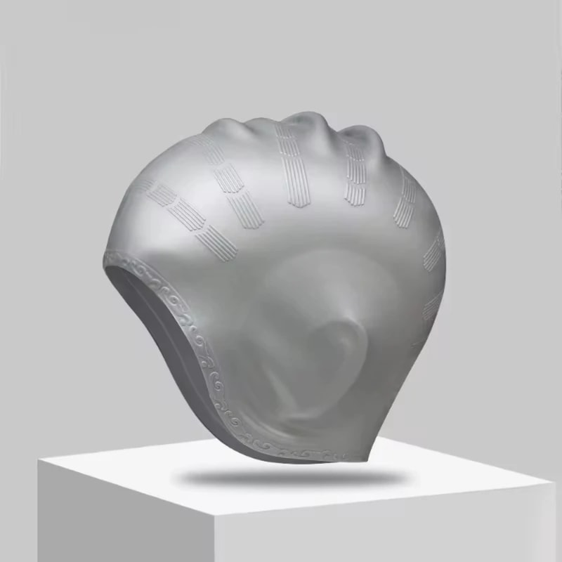 Premium Silicone Swimming Cap With Ear Pockets Perfect Swim Cap For Long Hair Adults Teens 8