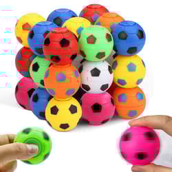 mini fidget spinner soccer ball toy rotatable finger stress relief for kids, party favors