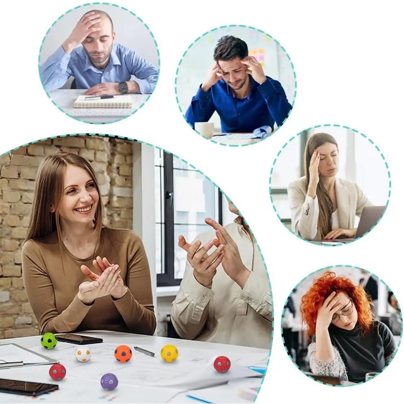 Mini Fidget Spinner Soccer Ball Toy Rotatable Finger Stress Relief for Kids, Party Favors