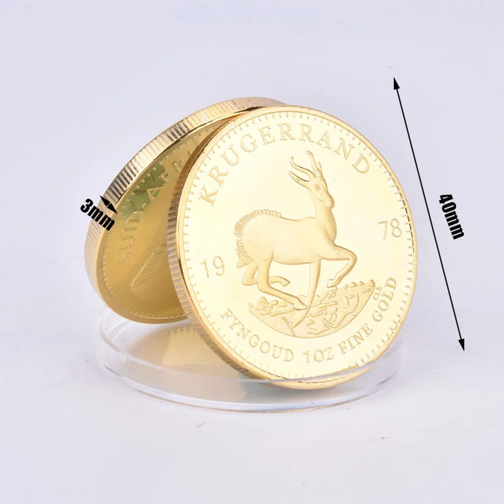 Premium Paul Kruger Krugerrand Gold Coin Replica Collectible Gold Coin Collectible Decor 3