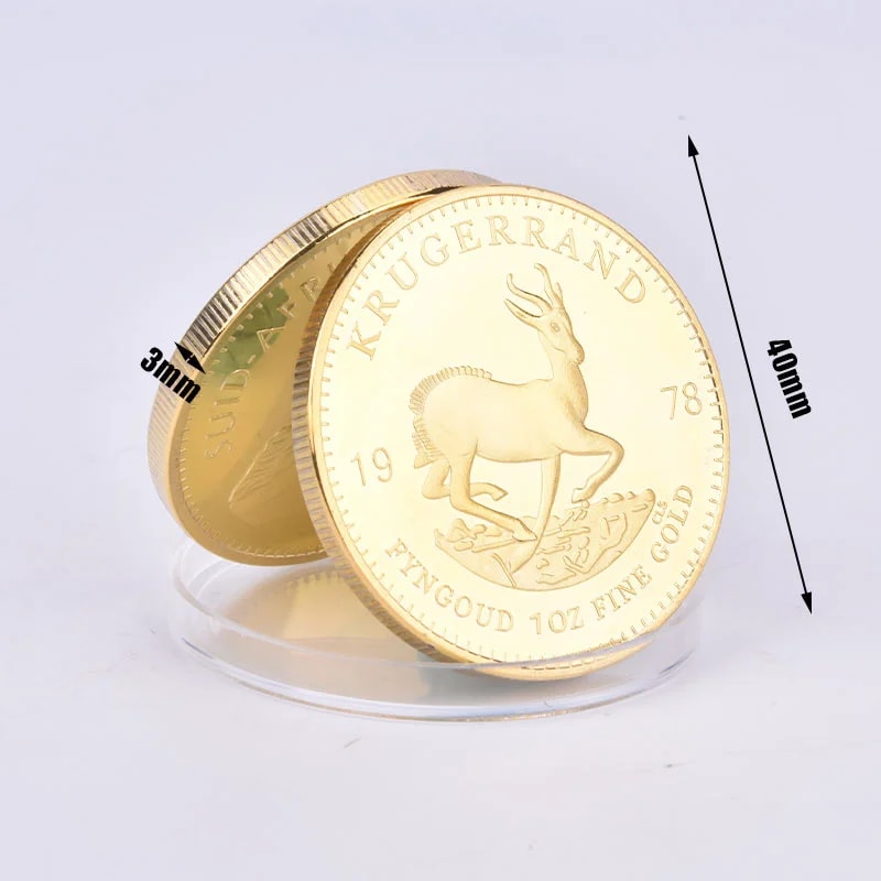 Premium Paul Kruger Krugerrand Gold Coin Replica Collectible Gold Coin Collectible Decor 3