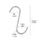 Heavy Duty Stainless Steel S Hooks For Meat Kitchen Utensils Sharp Tip Hanging Hooks 5
