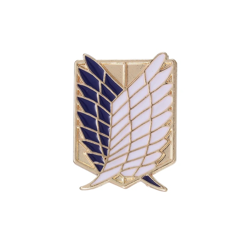 Attack On Titan Anime Enamel Pin Badge Eren Mikasa Lapel Accessory 1