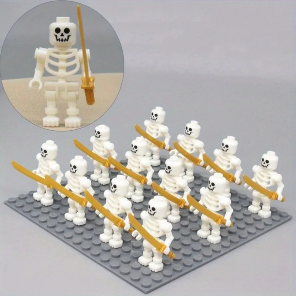 Skeleton Army Mini Building Blocks Set DIY Halloween Figures Mini Action Figures 0