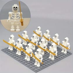 skeleton army mini building blocks set diy halloween figures & mini action figures