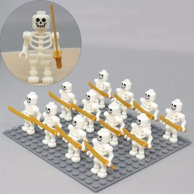 Skeleton Army Mini Building Blocks Set DIY Halloween Figures Mini Action Figures 0