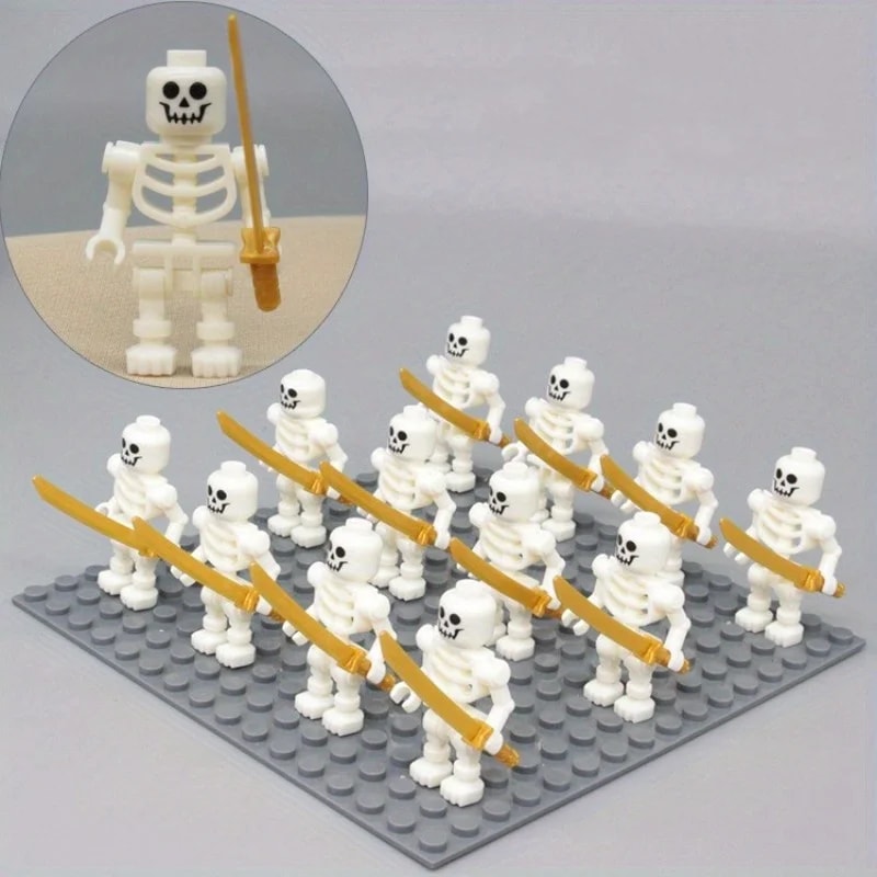 Skeleton Army Mini Building Blocks Set DIY Halloween Figures Mini Action Figures 5